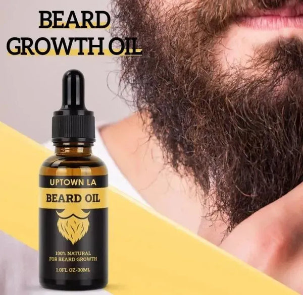 Beard Oil 50ml Black Bottle for Hair Growth & Thickness