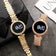 Digital Watch Gold Crystal Chain Strap for Women