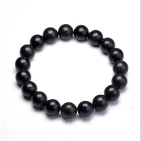 Black Bead Adjustable Bracelet for Men & Women