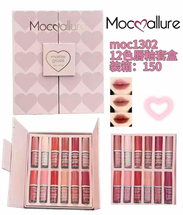 Mocallure 12 Color Matte Gloss Lipstick Set