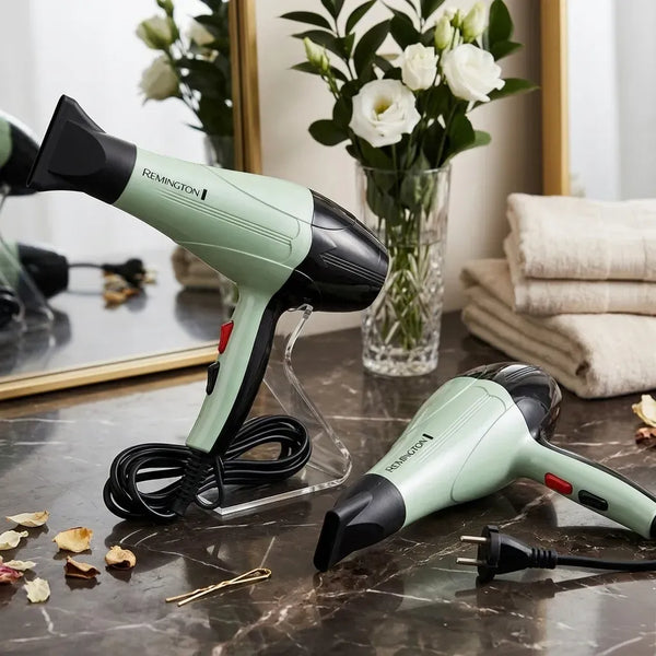 Portable Hair Dryer Green ABS Lightweight