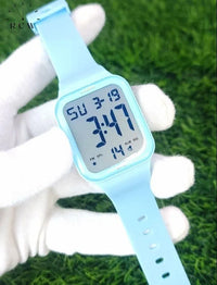 Black Digital Sport Watch with Alarm & Date Display
