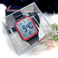 Black Digital Sport Watch with Alarm & Date Display