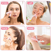 Velour Triangle Makeup Puffs for Brides & Party Use