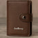 Boy's Casual Plain Wallet Brown PU Leather 1 Pc