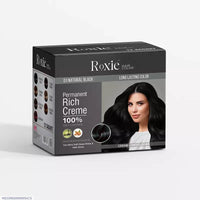 Roxie 01 Natural Black Hair Dye 100% Long Lasting