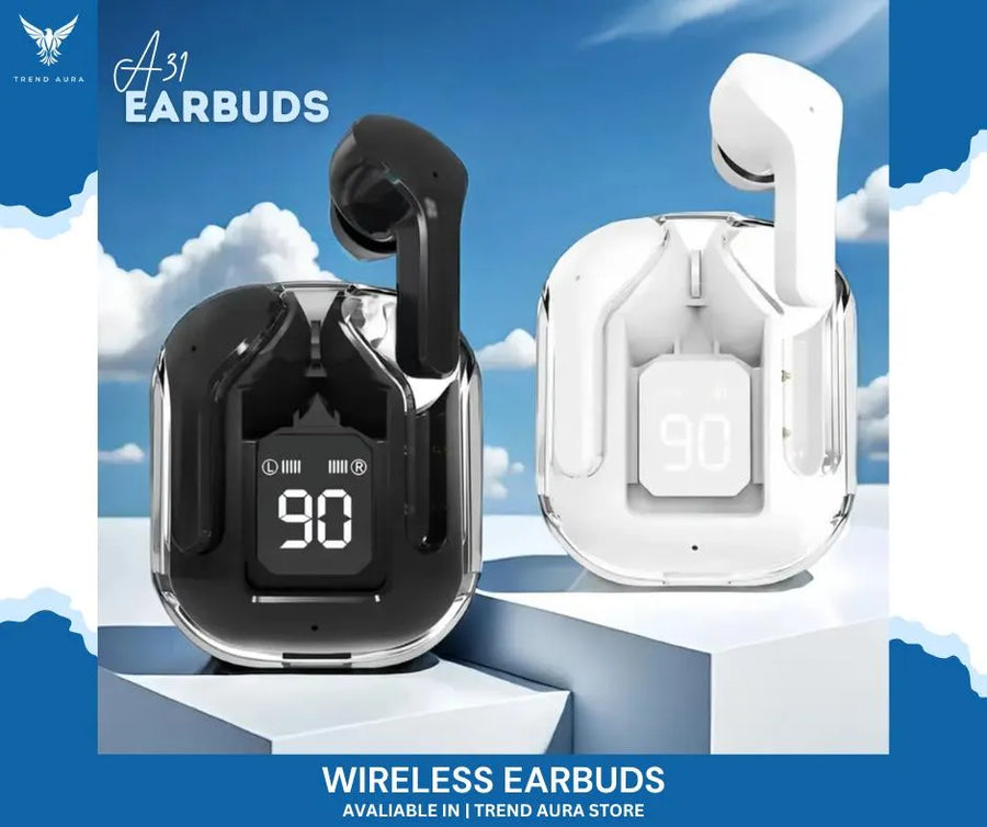 Wireless Bluetooth 5.3 Earbuds with Noise Cancellation & Fast Charge