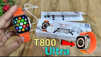 T800 Ultra Smart Watch Yellow Black HD Bluetooth Health Tracker