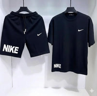 Men Dri Fit Printed Track Suit Blue 2 Pcs Slim Fit