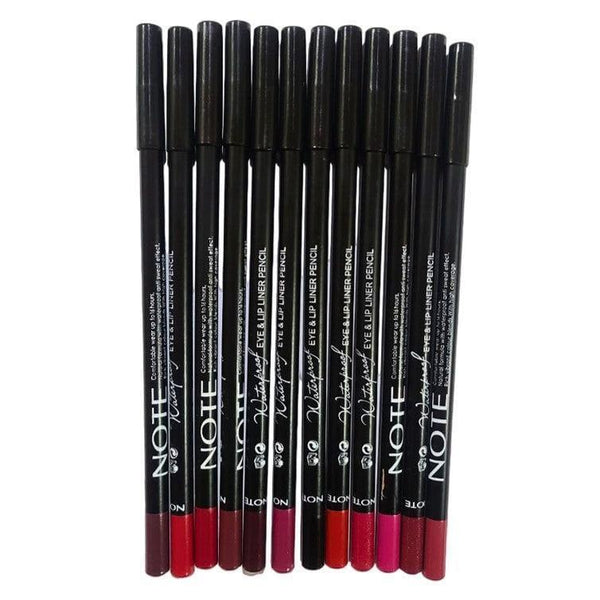 High Pigment Waterproof Lip Pencil Set Black