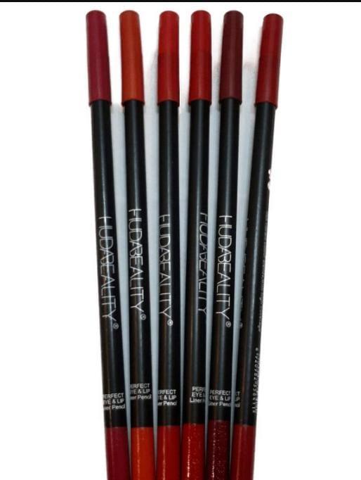 High Pigment Waterproof Lip Pencil Set Black