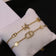 Gold Star & CD Charm Bracelet Set for Women