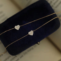 Heart Charm Bracelet Gold Plated Adjustable for Women